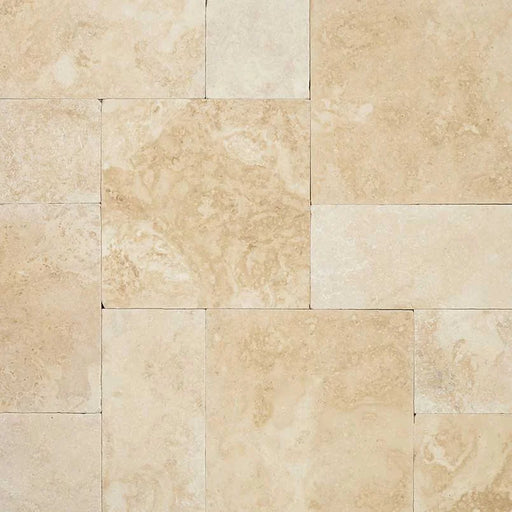 Tuscany Ivory 16x24 Tumbled Travertine Paver