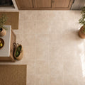 Tuscany Ivory 24x24 HF Travertine Tile — Kitchen floor