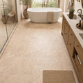 Tuscany Ivory 24x24 HF Travertine Tile — Primary Bath floor