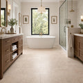 Tuscany Platinum 12x24 Honed Travertine Tile — Primary Bath floor