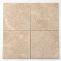Tuscany Platinum 18x18 Honed Travertine Tile close-up