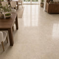 Tuscany Platinum 18x18 Honed Travertine Tile — Dining Room floor