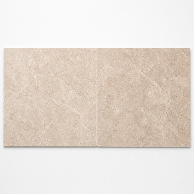 Tuscany Platinum 24x24 Honed Travertine Tile close-up
