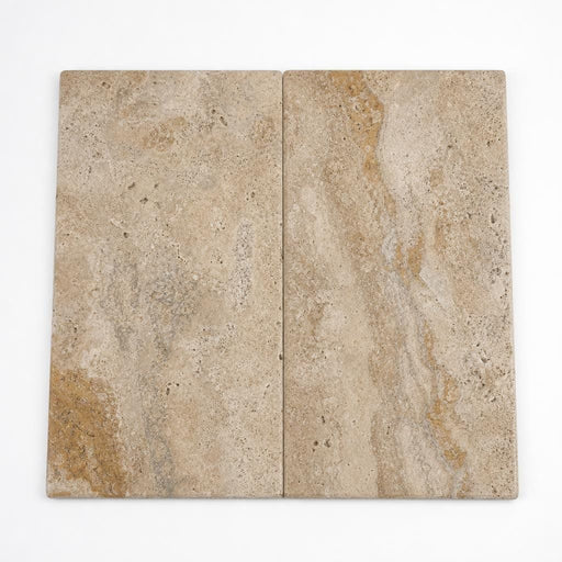 Tuscany Porcini 12x24 HUF 3CM Travertine Pool Coping close-up