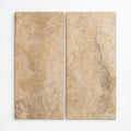 Tuscany Porcini 12x24 HUFB Travertine Pool Coping close-up