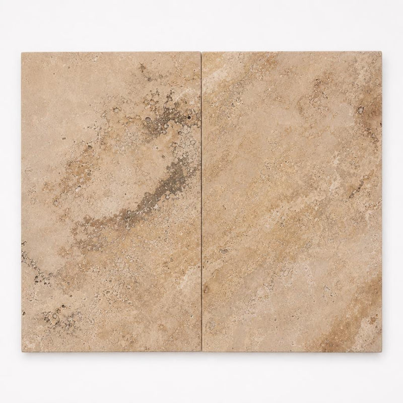 Tuscany Porcini 16x24 HUFB Travertine Pool Coping close-up