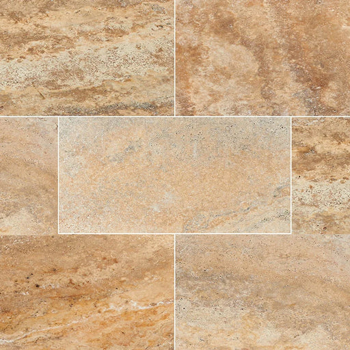 Tuscany Porcini 16x24 Tumbled Travertine Paver