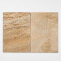 Tuscany Porcini 16x24 Tumbled Travertine Paver close-up