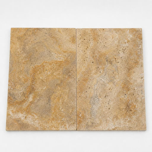 Tuscany Scabas 16x24 HUFB 5CM Travertine Pool Coping close-up