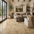 Tuscany Scabas 18x18 HF Travertine Tile — Living Room floor