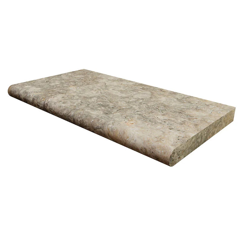 Tuscany Silver 12x24 HUF 5CM Travertine Pool Coping