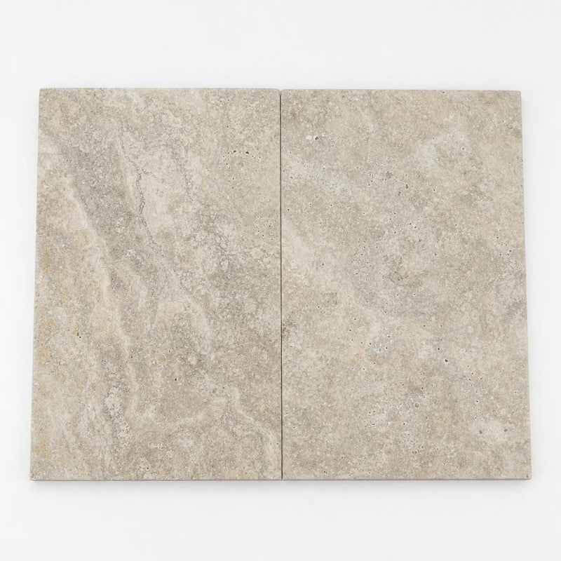 Tuscany Silver 16x24 HUF 5CM Travertine Pool Coping close-up