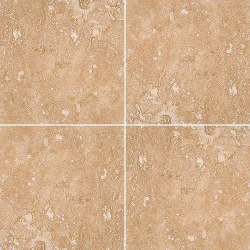 Tuscany Walnut 12x12 HF Travertine Tile