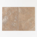 Tuscany Walnut 16x24 Tumbled Travertine Paver close-up