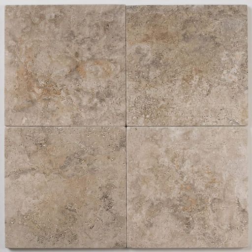 Tuscany Walnut 18x18 HF Travertine Tile close-up
