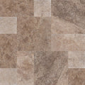Tuscany Walnut 10 Kits Pattern Tumbled Travertine Paver