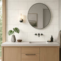 Unica Moon Matte 12x24 Porcelain Tile — Bathroom vanity wall