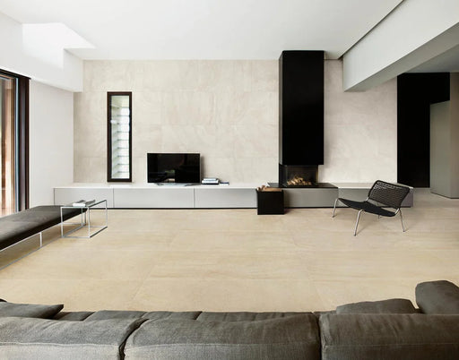 UNICOM Loire Beige 12x24 Murales Porcelain Decorative Tile