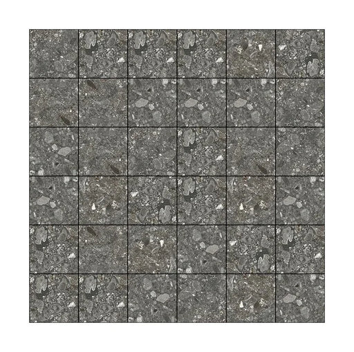 Unicom Pietra Di Gre Antracite 2x2 Matte Porcelain Mosaic Tile