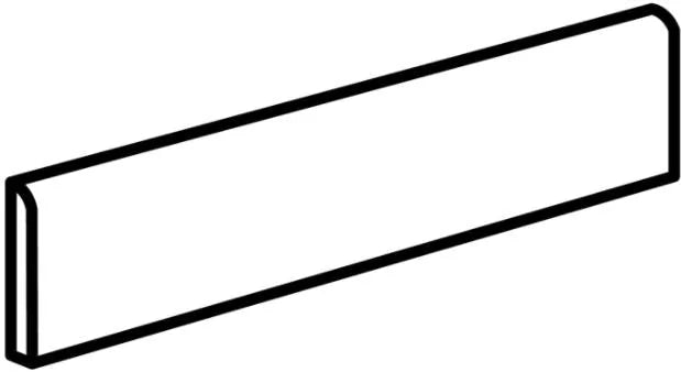 Unicom Pietra Di Gre Bianco 3x24 Bullnose Matte Porcelain Trim