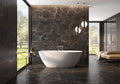 Port Noir Black 12x24 Glazed Porcelain Tile