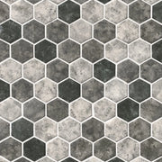 Urban Tapestry Hexagon Pattern Misc. 0.24 Inch Recycles Glass Mosaic Tile