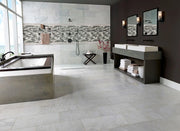 Urban Tapestry Interlocking Pattern Misc. 0.24 Inch Recycles Glass Mosaic Tile