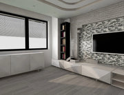 Urban Tapestry Interlocking Pattern Misc. 0.24 Inch Recycles Glass Mosaic Tile