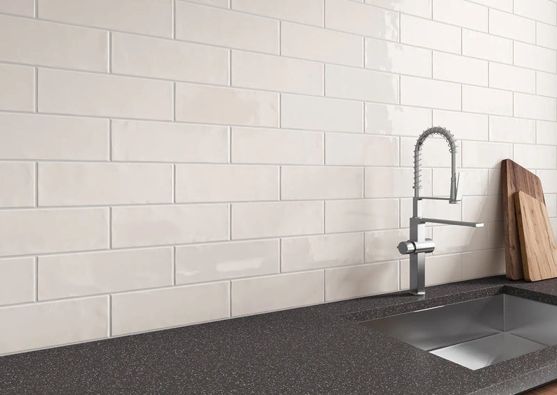 Urbano Crema 4x12 Bullnose Glossy Ceramic Tile Trim