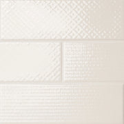 Urbano Crema 3D Mix 4x12 Glossy Ceramic Tile