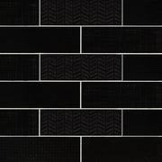 Urbano Ink 3D Mix 4x12 Glossy Ceramic Tile