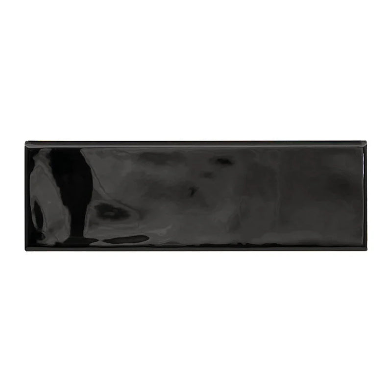 Urbano Ink 4x12 Glossy Bullnose Ceramic Tile Trim