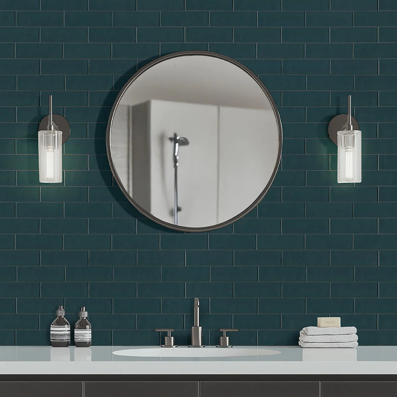 Urbano Navy 4x12 Glossy Ceramic Tile