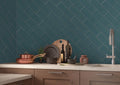 Urbano Navy 4x12 Glossy Bullnose Ceramic Tile Trim