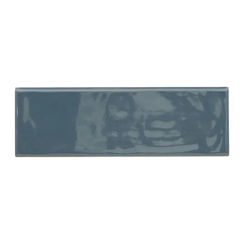 Urbano Navy 4x12 Glossy Bullnose Ceramic Tile Trim