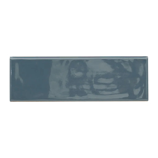 Urbano Navy 4x12 Glossy Bullnose Ceramic Tile Trim