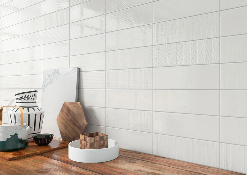 Urbano Pure 4x12 Glossy Bullnose Ceramic Tile Trim