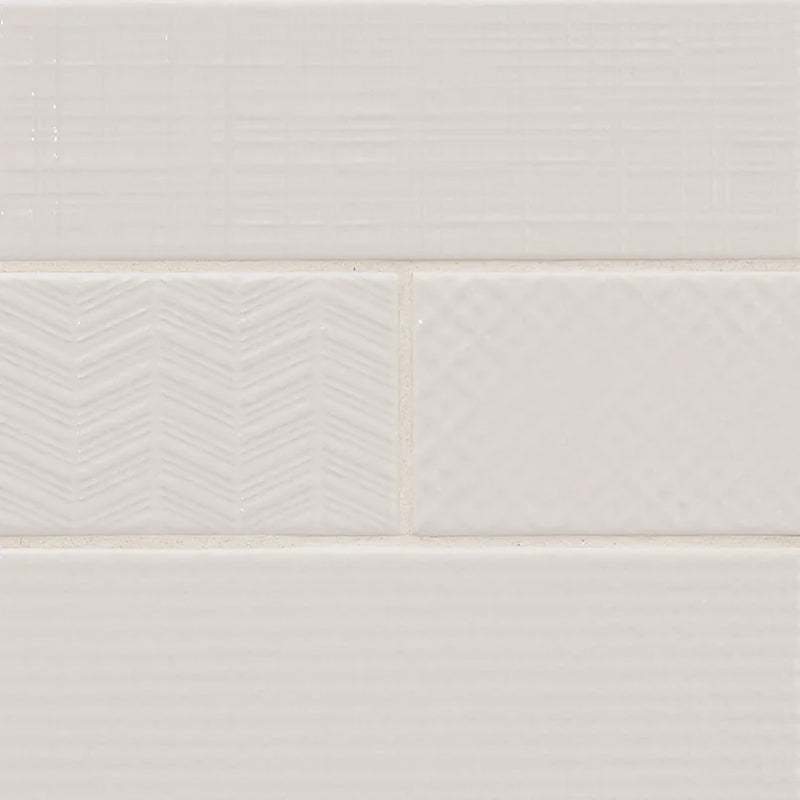Urbano Pure 4x12 Glossy Bullnose Ceramic Tile Trim
