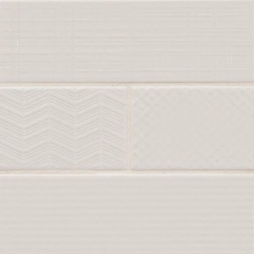 Urbano Pure 4x12 Glossy Bullnose Ceramic Tile Trim