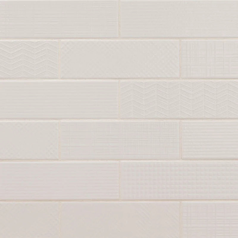 Urbano Pure 4x12 Glossy Bullnose Ceramic Tile Trim