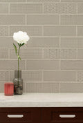 Urbano Warm Concrete 3D Mix 4x12 Glossy Ceramic Tile
