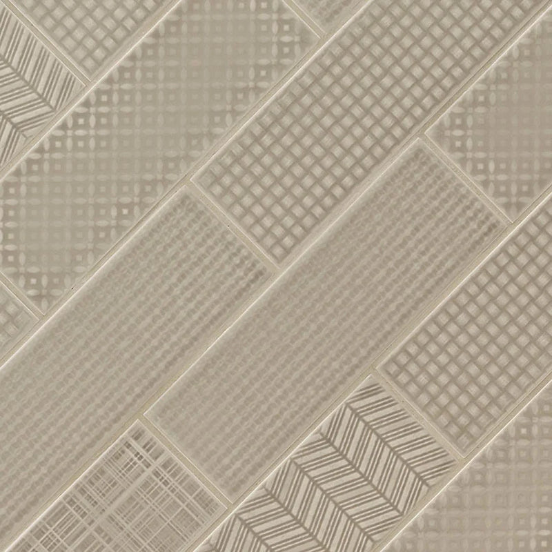 Urbano Warm Concrete 4x12 Glossy Ceramic Tile