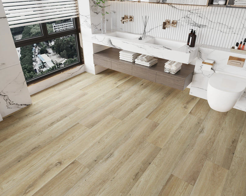 Vagabond Haven Beige 9x71 EIR Painted Bevel 20mil ESPC Vinyl Flooring