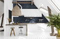 Vague Blue Subway 2x6 Glossy Glass Tile