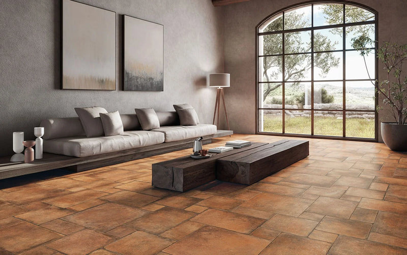 Valdorcia Terracotta 8x8 8x16 16x16 16x24 Matte Porcelain Tile