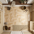 Valencia Travertine 12x12 Filled & Honed Travertine Tile — Mudroom floor