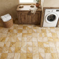 Valencia Travertine 6x6 Tumbled Travertine Tile — Laundry Room floor