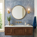 Valensa Gray Marble Tile 12x24 Honed — Bathroom vanity wall