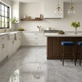 Valensa Gray Marble Tile 12x24 Polished — Kitchen floor