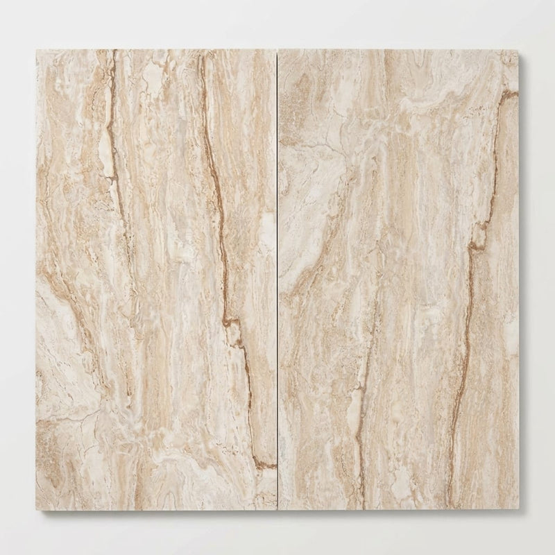 Valerenga Travertine 12x24 Filled & Honed Travertine Tile close-up
